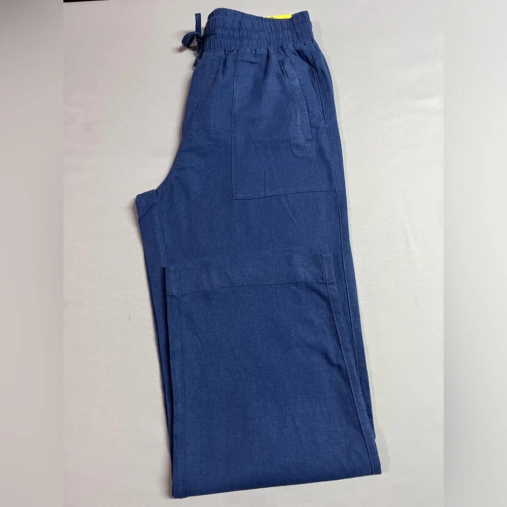 Frank by Frank and Oak Linen Blend Straight Leg Pants NWT - Picture 5 of 8